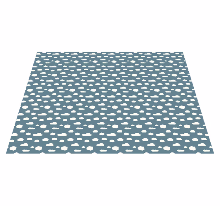 Tapis vinyle pour enfants motif de nuages - TenStickers