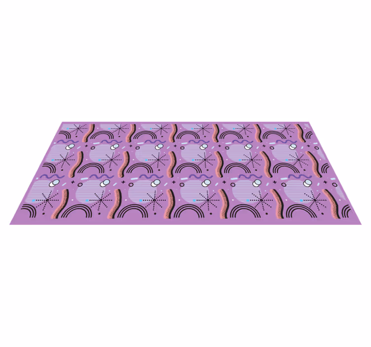 Tapis vinyle autres tapis motif arc-en-ciel violet - TenStickers