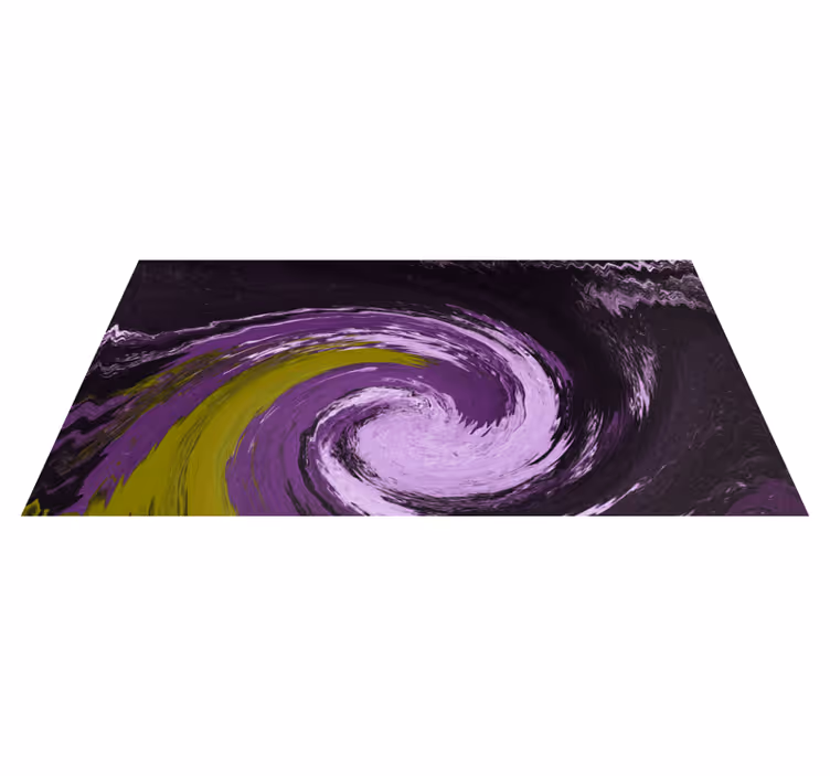Tapis vinyle ado flux de couleurs en spirale - TenStickers