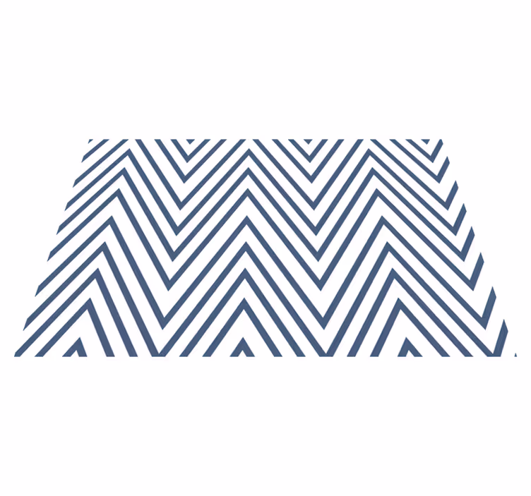 Tapis vinyle géométrique motif à chevrons audacieux - TenStickers
