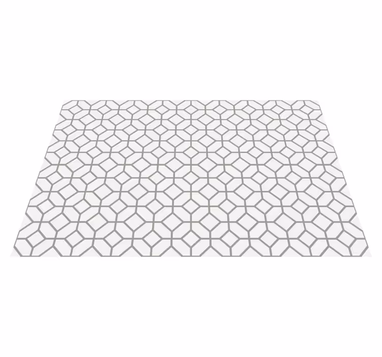 Tapis vinyle carreaux de ciment disposition en nid d'abeille - TenStickers