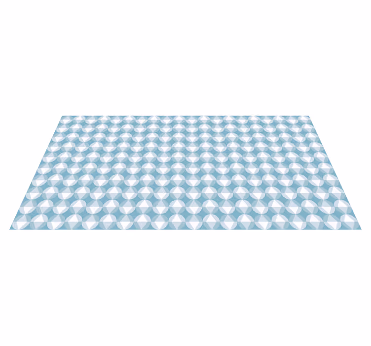 Tapis vinyle géométrique motif de diamant dynamique - TenStickers