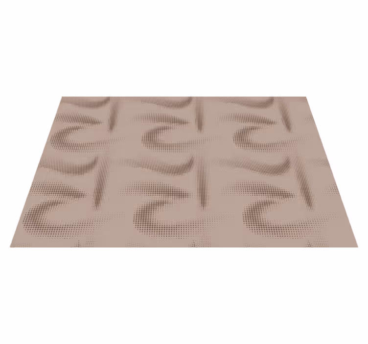 Tapis vinyle salon Motifs pointillés design scandinave - TenStickers