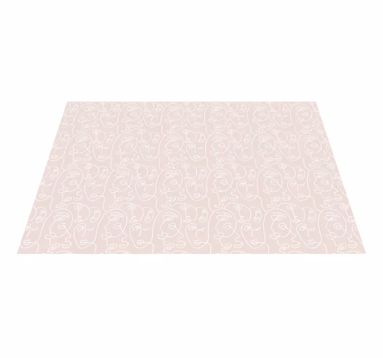 Tapis vinyle salon Rose texturé - TenStickers