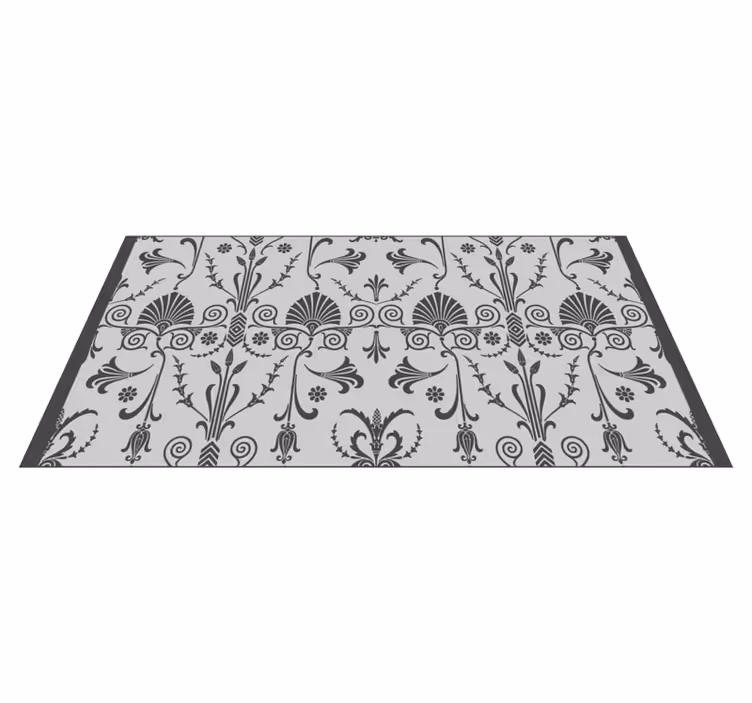 Tapis vinyle retro Gris provincial français - TenStickers