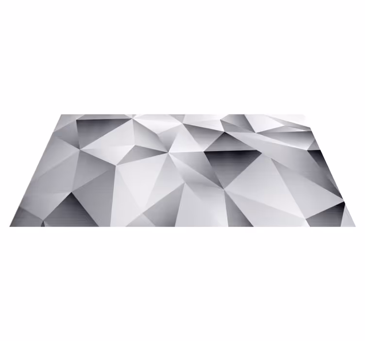 Tapis vinyle géométrique monochrome - TenStickers
