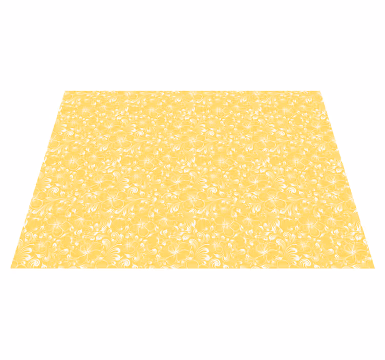 Tapis vinyle fleurs et plantes motif floral - TenStickers