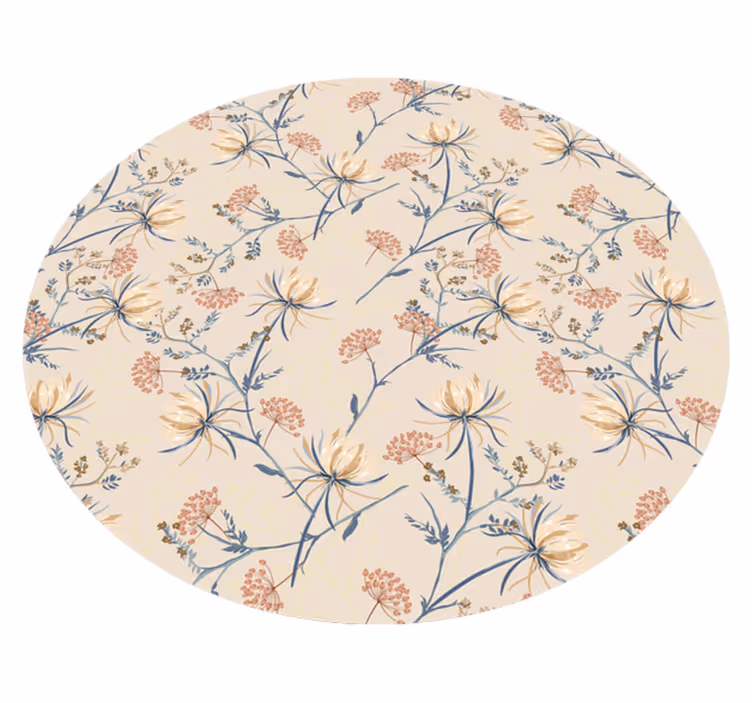 Tapis vinyle fleurs et plantes Éclosion botanique - TenStickers