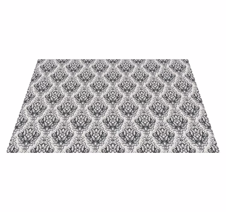 Tapis vinyle retro Damassé - TenStickers