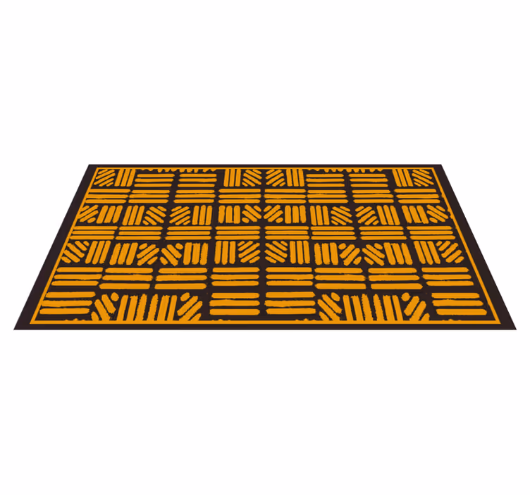 Tapis vinyle éthnique motif géométrique abstrait - TenStickers