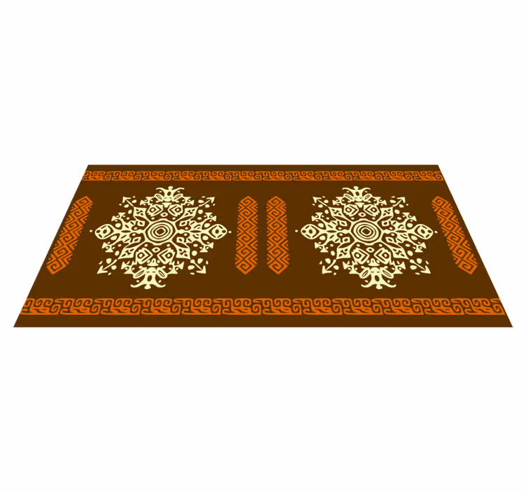 Tapis vinyle mandala motif ensemble - TenStickers