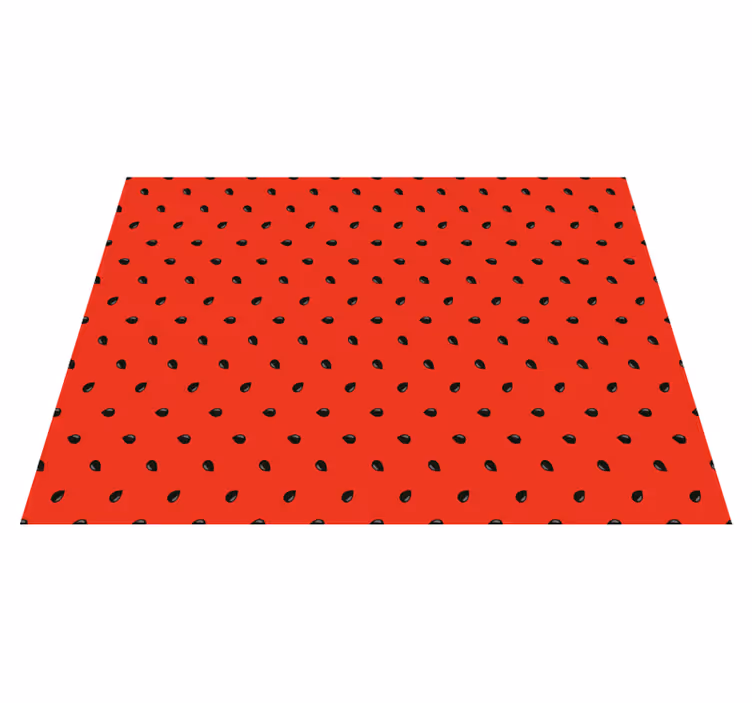 Tapis vinyle cuisine motif de graines rouges - TenStickers