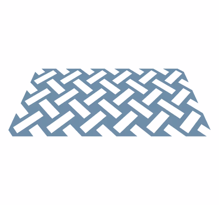 Tapis vinyle géométrique chevron contrasté - TenStickers