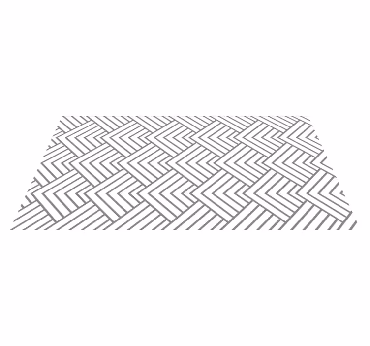 Tapis vinyle géométrique labyrinthe  - TenStickers