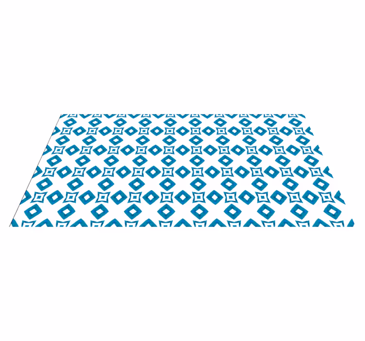Tapis vinyle géométrique motif diamant - TenStickers