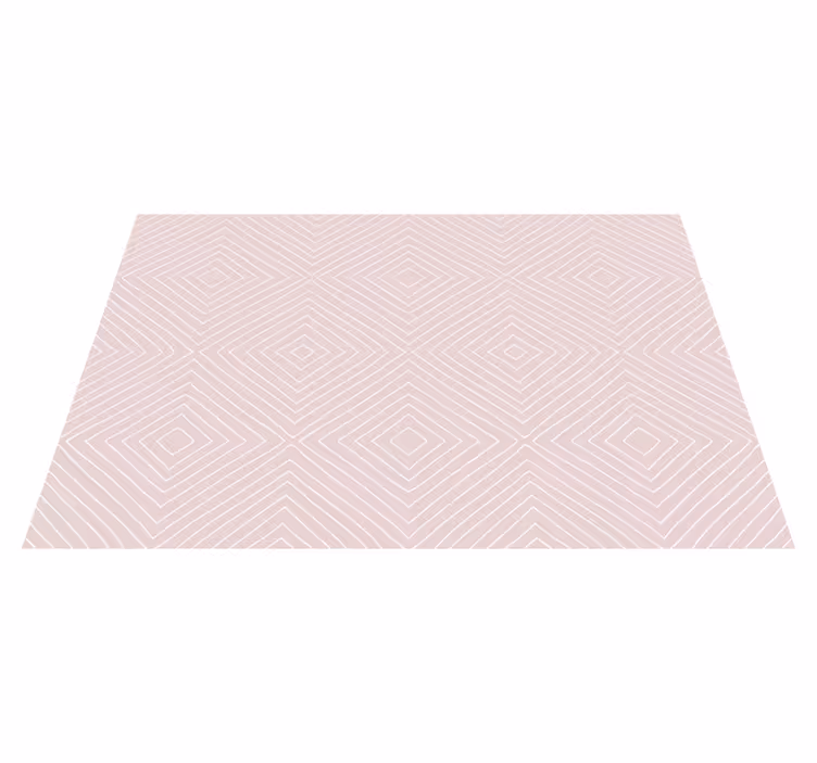 Tapis vinyle géométrique diamants diagonaux - TenStickers