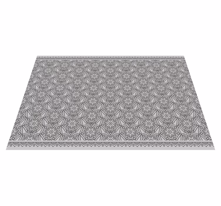 Tapis vinyle mandala symétrie géométrique - TenStickers