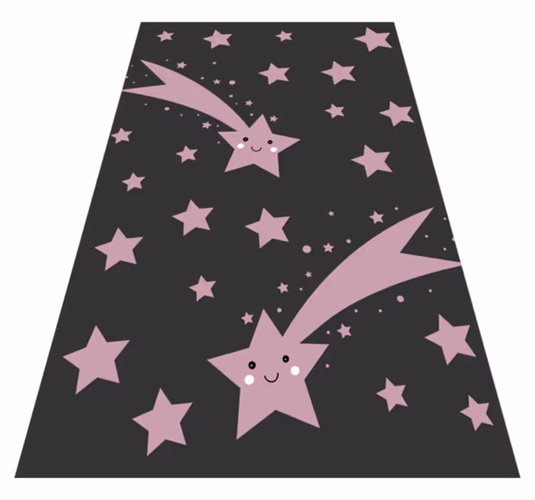 Tapis vinyle étoiles filantes - TenStickers