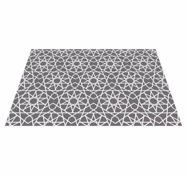 Tapis vinyle géométrique lignes d'intersection - TenStickers