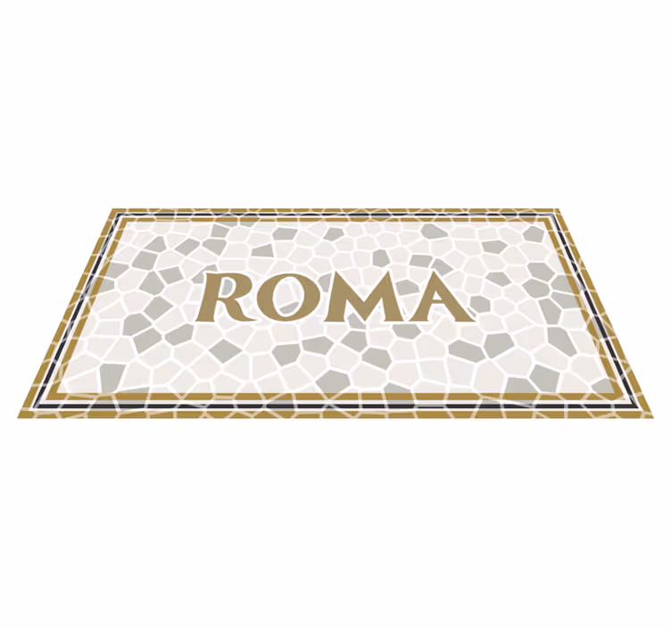 Tapis vinyle personnalisable rome personnalisé - TenStickers
