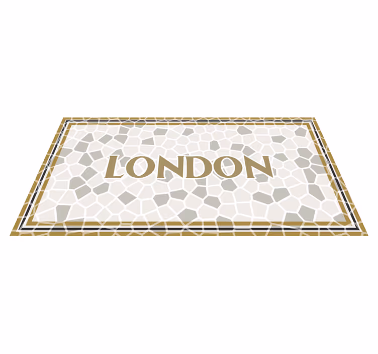 Tapis vinyle mosaïque de Londres - TenStickers