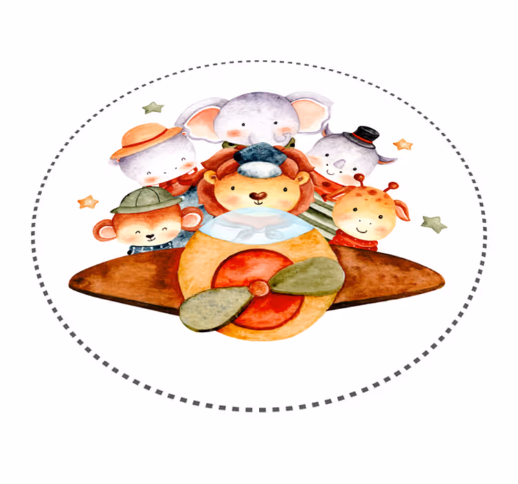 Tapis vinyle enfant compagnons d'enfants - TenStickers