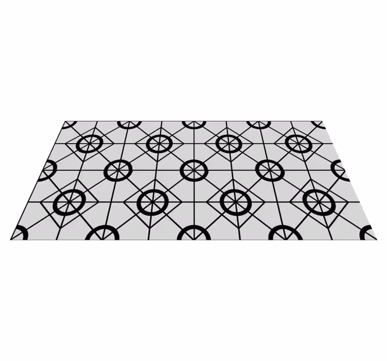Tapis vinyle géométrique design vinyle géométrique - TenStickers