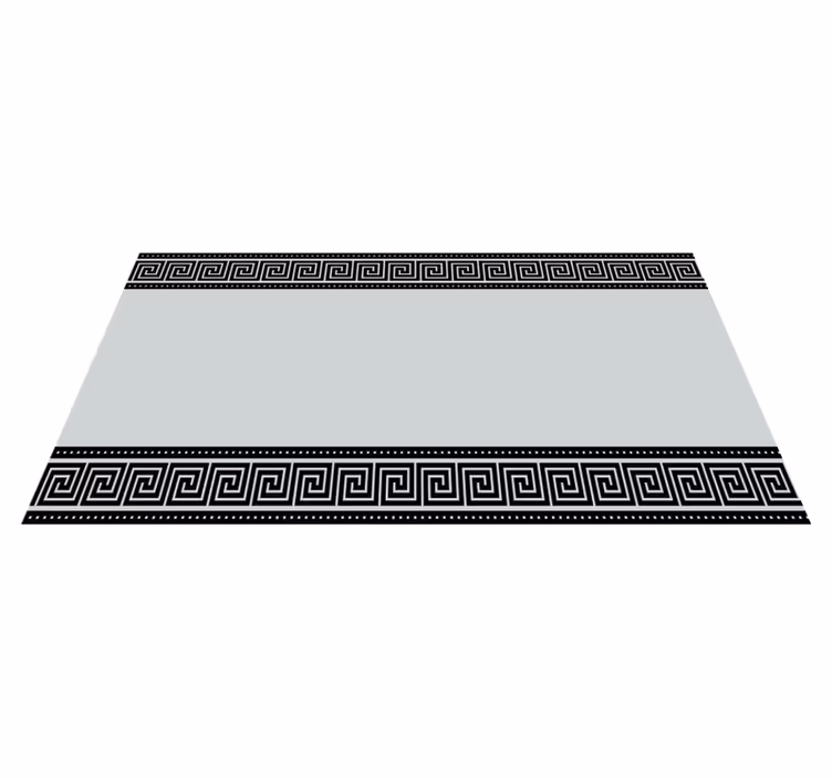 Tapis vinyle géométrique frise grecque - TenStickers