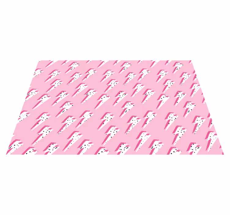 Tapis vinyle autres tapis motif éclair rose - TenStickers