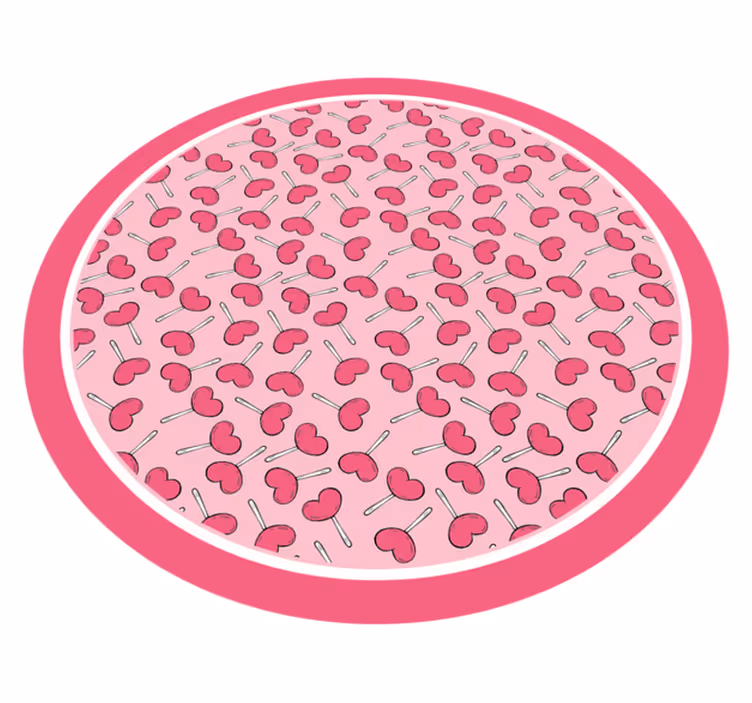 Tapis vinyle chambre bébé cercle de délices aux cerises - TenStickers
