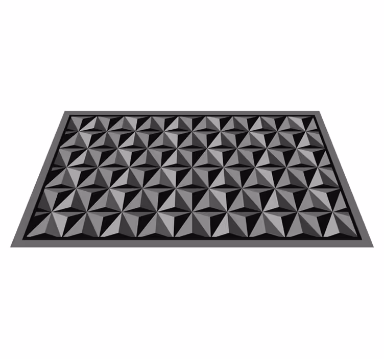 Tapis vinyle géométrique motifs géométriques - TenStickers