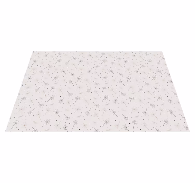 Tapis vinyle fleurs et plantes motif de pissenlit - TenStickers