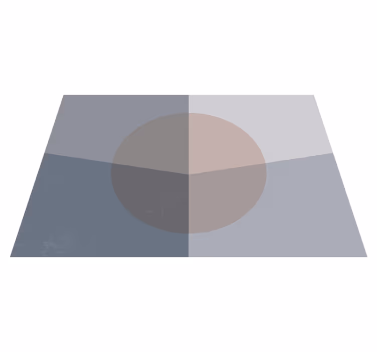 Tapis vinyle géométrique cercles qui se chevauchent - TenStickers