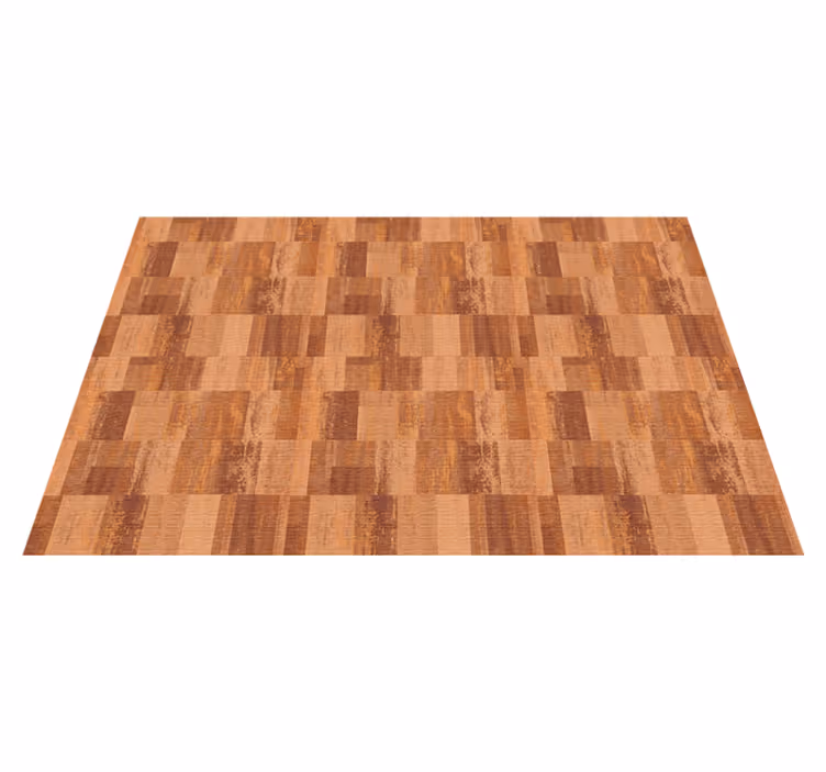 Tapis vinyle imitation bois illusion de parquet - TenStickers