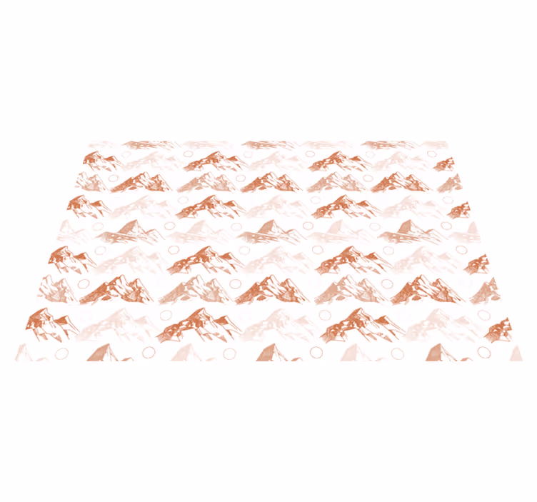 Tapis vinyle nature motif de montagne - TenStickers