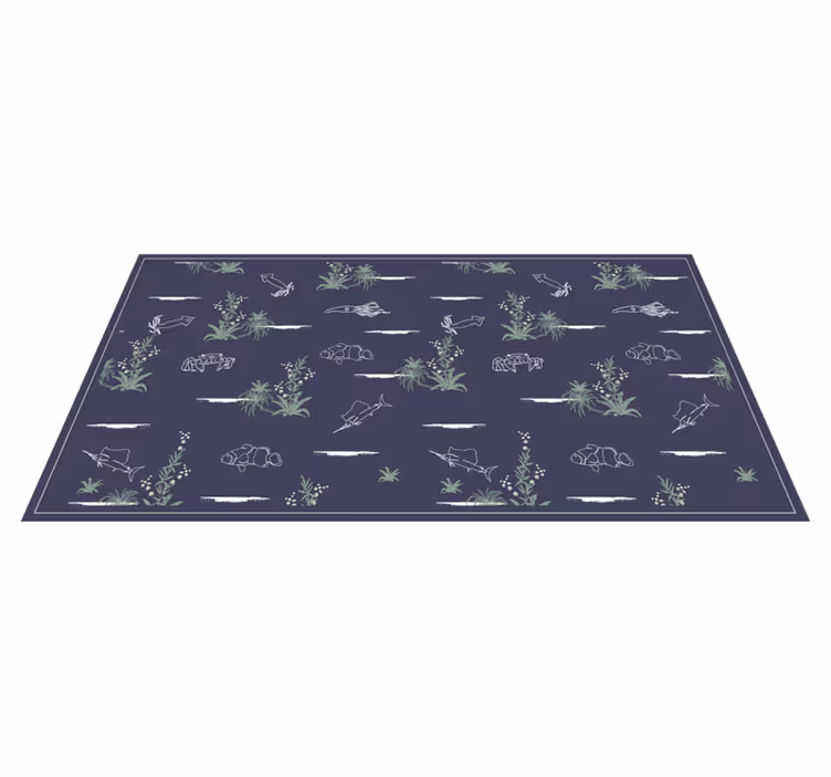 Tapis vinyle nature illustrations inspirées de la nature - TenStickers