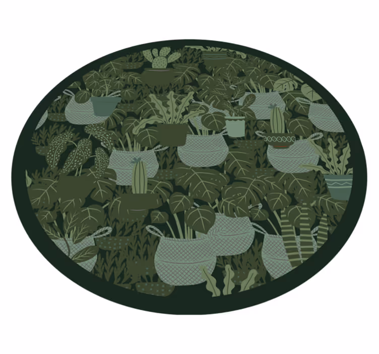Tapis vinyle fleurs et plantes illustration botanique - TenStickers