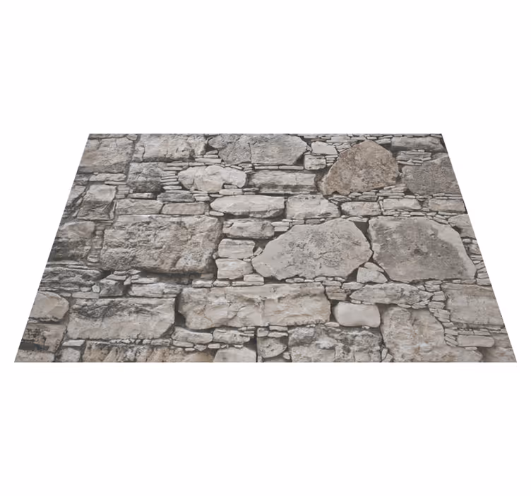 Tapis vinyle pierre faux effet pierre - TenStickers