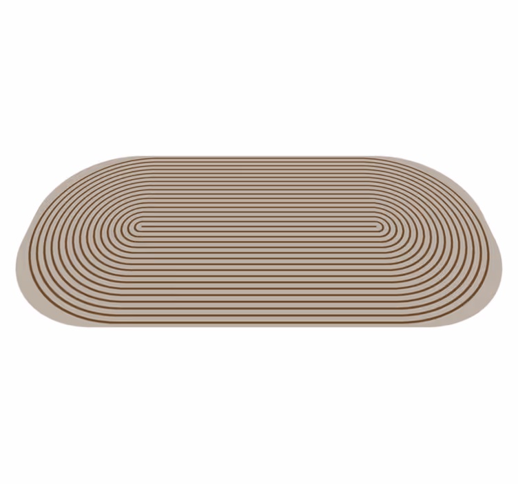 Tapis vinyle rayures lignes de contour - TenStickers
