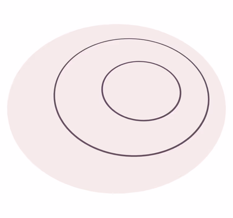 Tapis vinyle minimaliste motif cercles - TenStickers