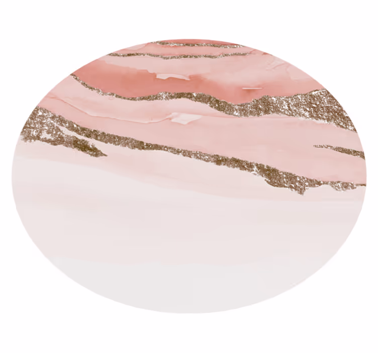 Tapis vinyle rose conception circulaire texturée abstraite - TenStickers