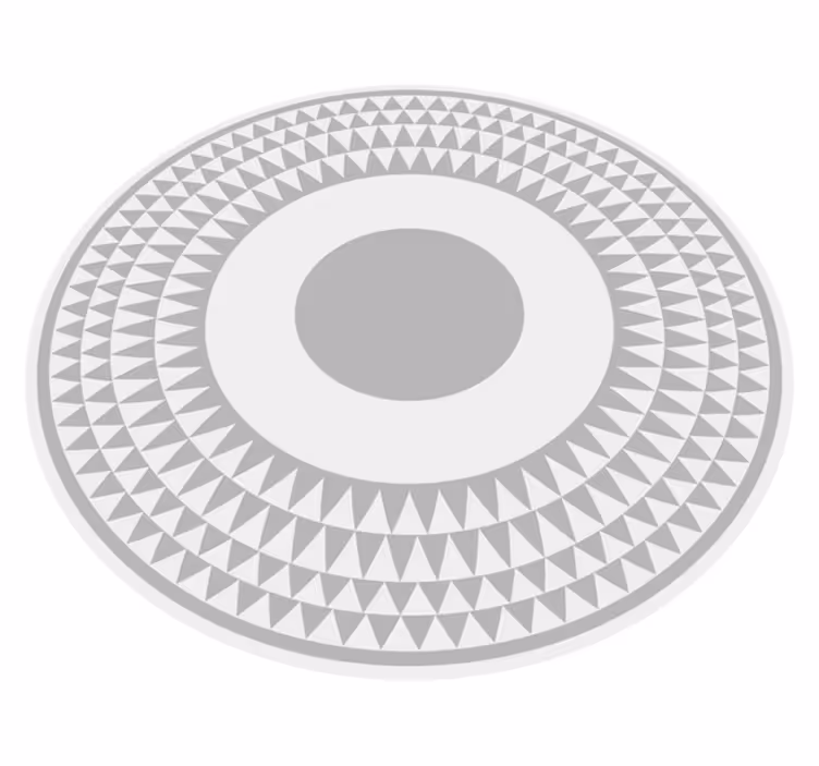 Tapis vinyle salon vinylee triangle gris minimaliste - TenStickers