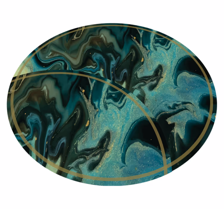 Tapis vinyle marbre motif marbré abstrait - TenStickers
