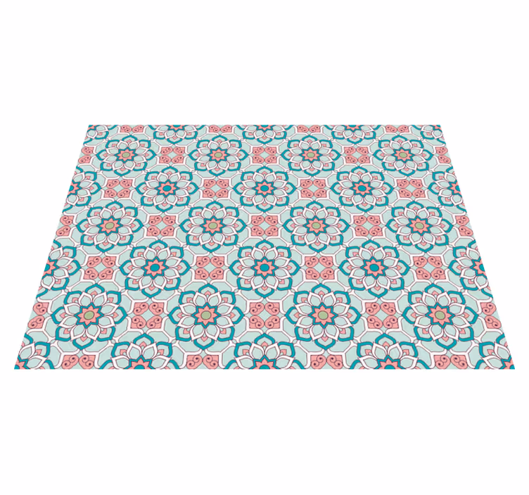 Tapis vinyle salon Style "mamie chic" - TenStickers