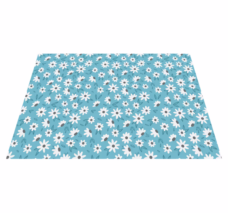 Tapis vinyle fleurs et plantes décor à motifs floraux - TenStickers