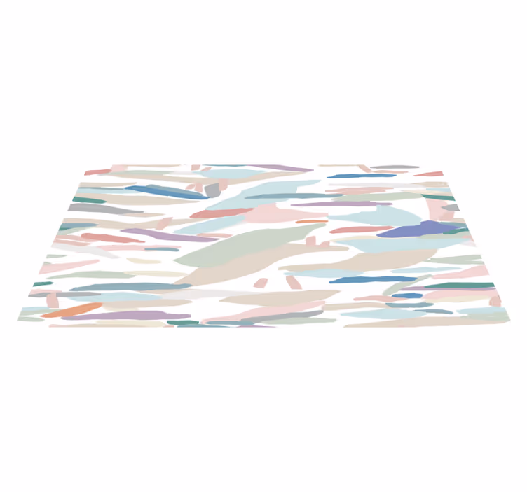 Tapis vinyle minimaliste camouflage pastel abstrait - TenStickers