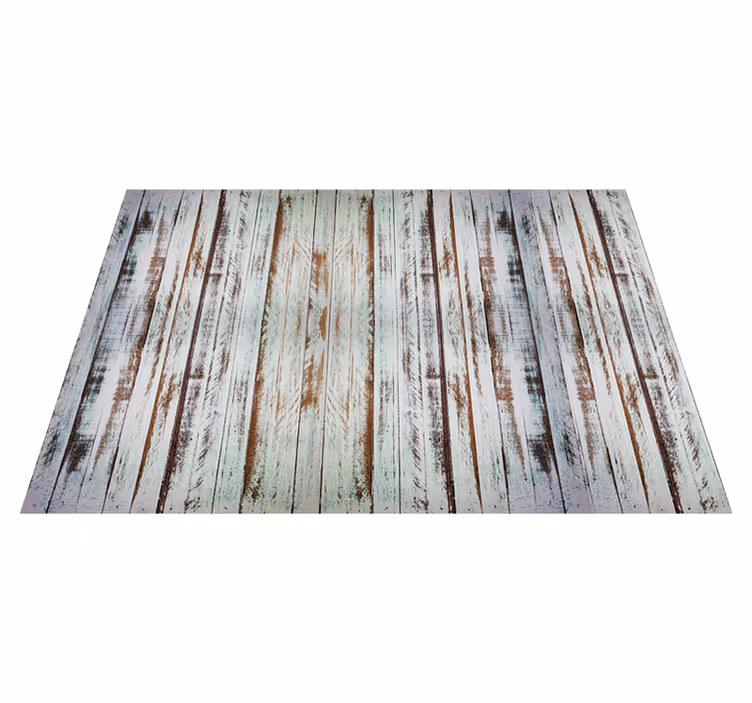 Tapis vinyle effet bois dépoli - TenStickers