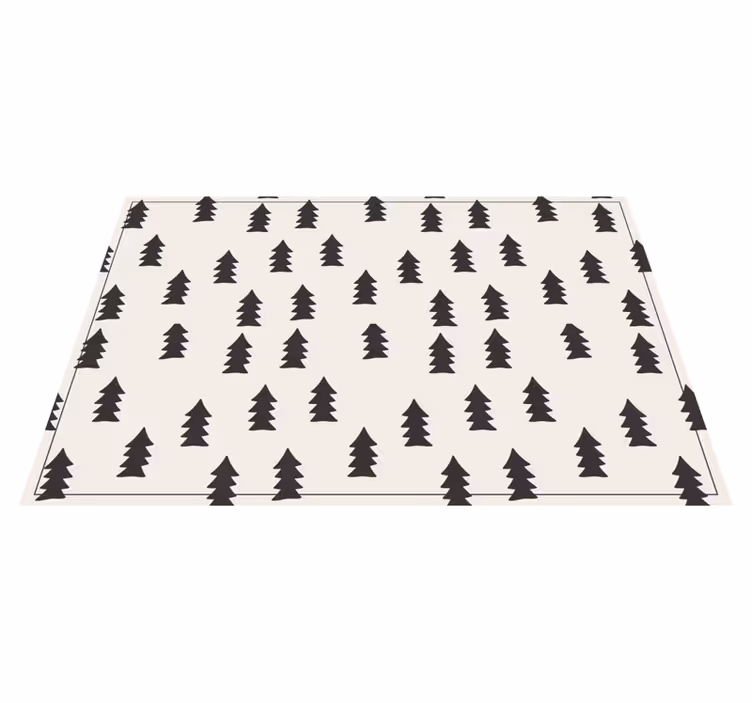 Tapis vinyle salon vinylee d'arbres - TenStickers