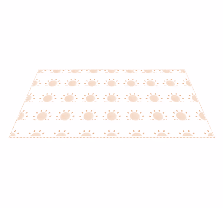 Tapis vinyle minimaliste Soleil minimal abstrait - TenStickers