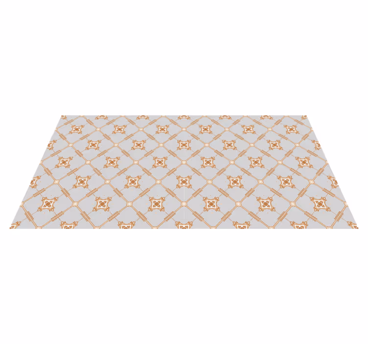 Tapis vinyle carreaux Losange de style tuile - TenStickers